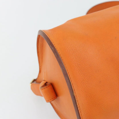 Hermes Sac Doremi Leather, Orange, Leather, Shoulder Bag