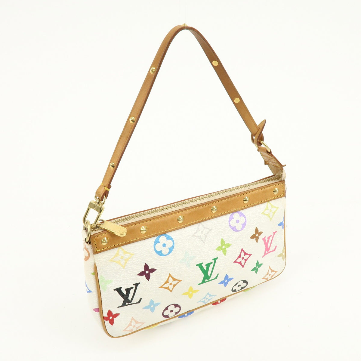 Louis Vuitton Pochette Accessoires Monogram Multicolor, Multicolour, Canvas, Clutch