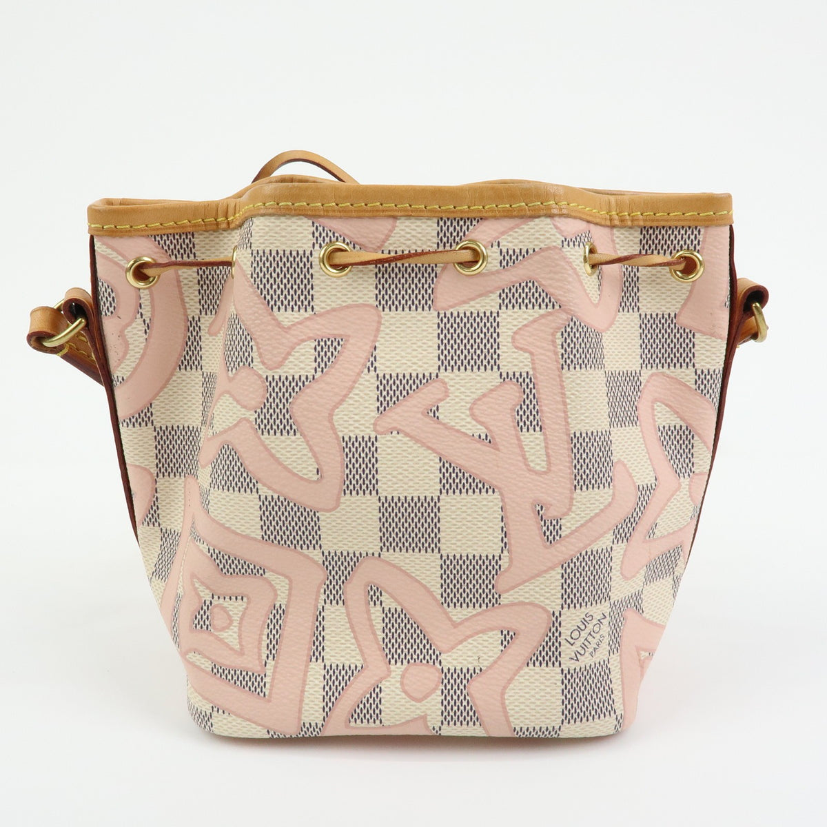 Louis Vuitton Noe Limited Edition Damier Tahitienne, White, Canvas, Shoulder Bag