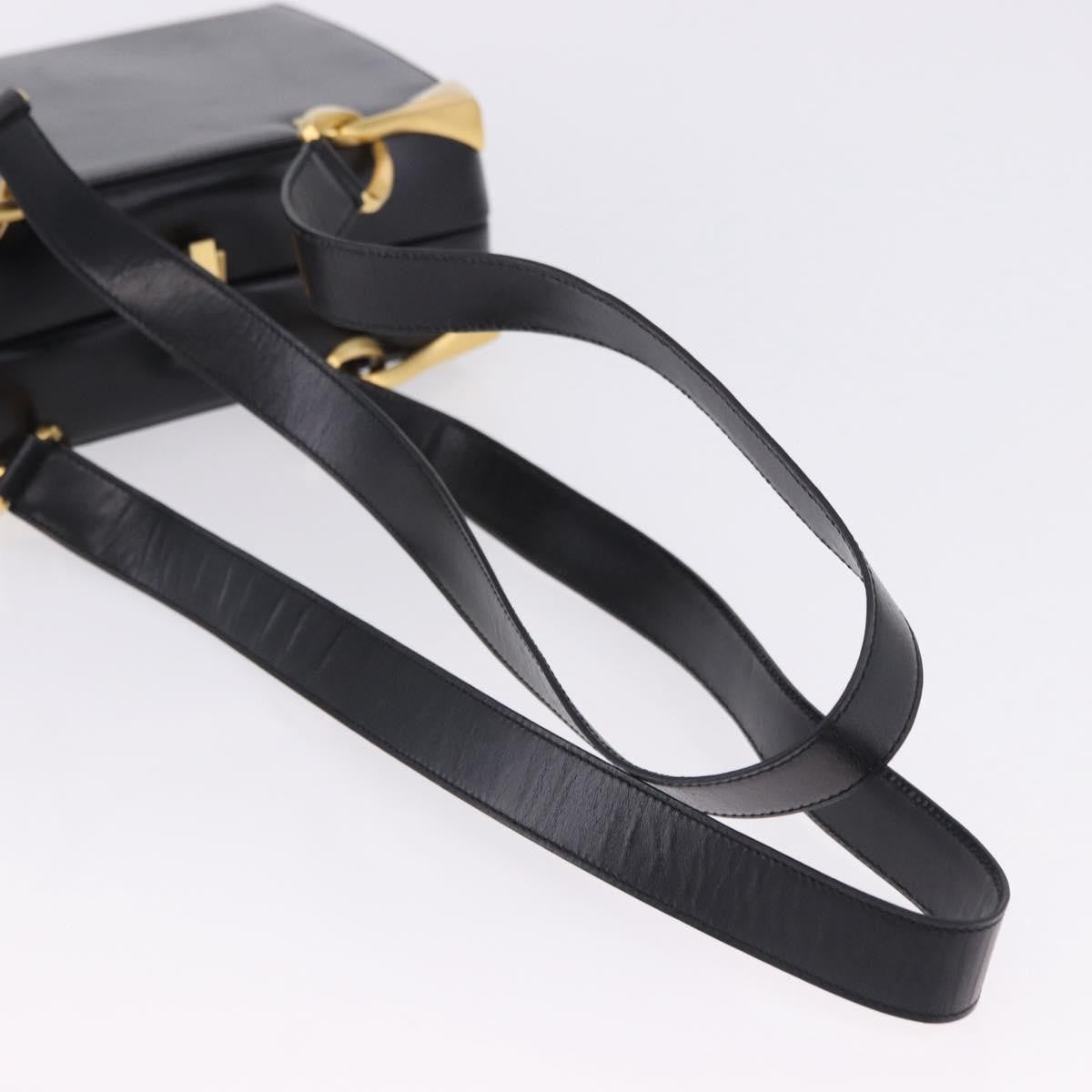 Celine Vintage Leather, Black, Leather, Shoulder Bag