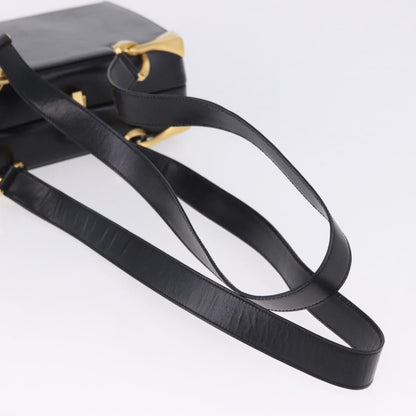 Celine Vintage Leather, Black, Leather, Shoulder Bag