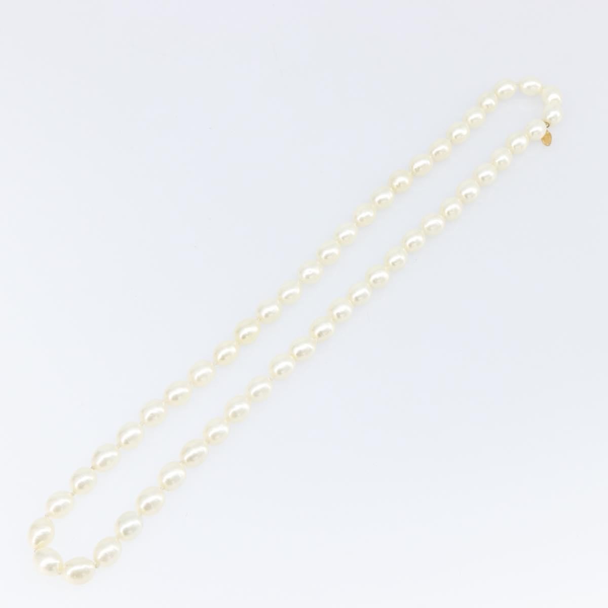 Chanel CC Pearl Metal and Pearls, White, Pearl, Necklace