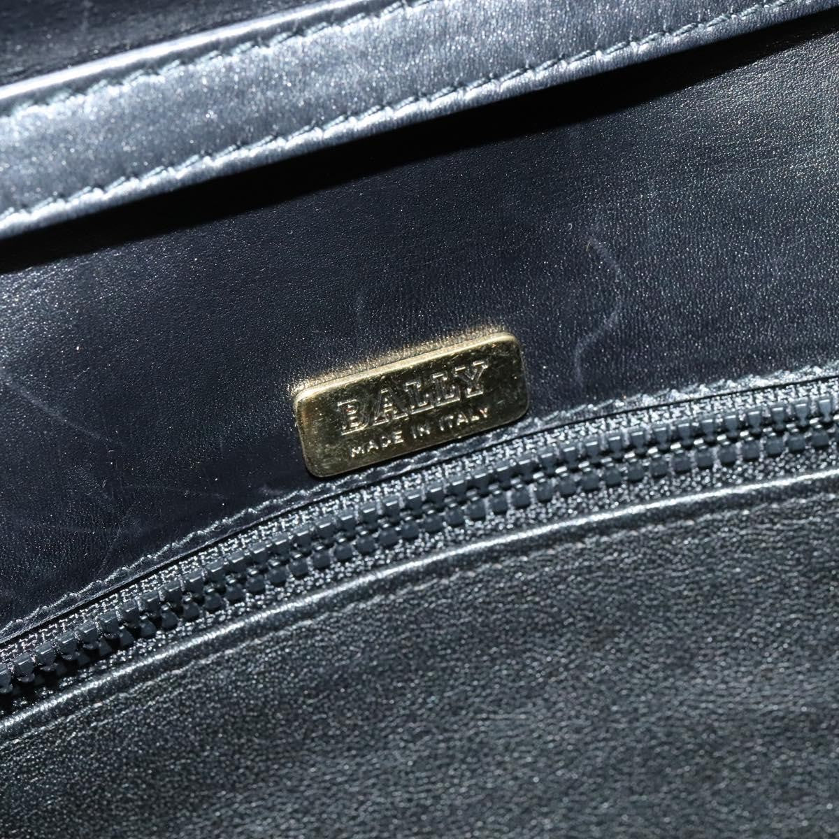 Bally Vintage Leather, Black, Leather, Shoulder Bag