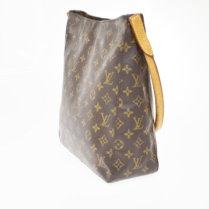 Louis Vuitton Looping Monogram Canvas, Brown, Canvas, Handbag
