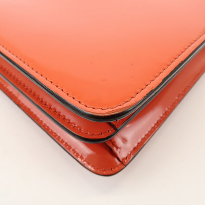 Gucci Interlocking Patent, Orange, Patent Leather, Shoulder Bag