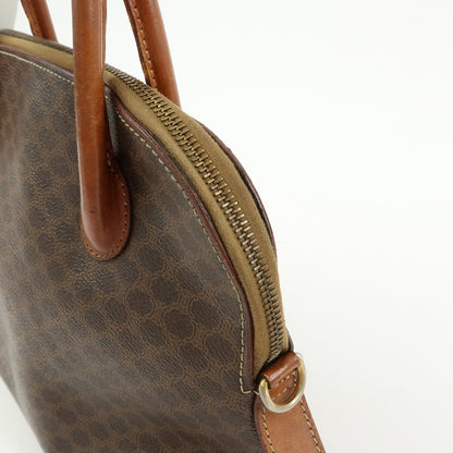 Celine Vintage Handbag Toile Céline, Brown, Canvas, Handbag