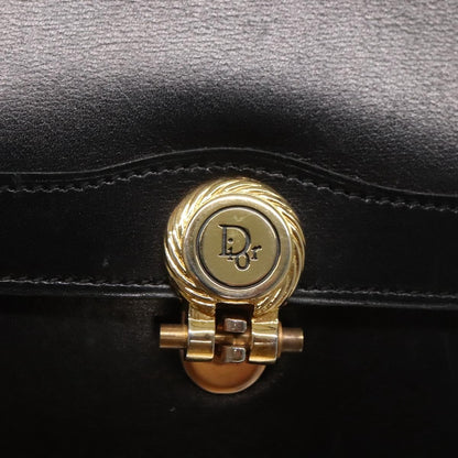 Christian Dior Shoulder Leather, Black, Leather, Shoulder Bag