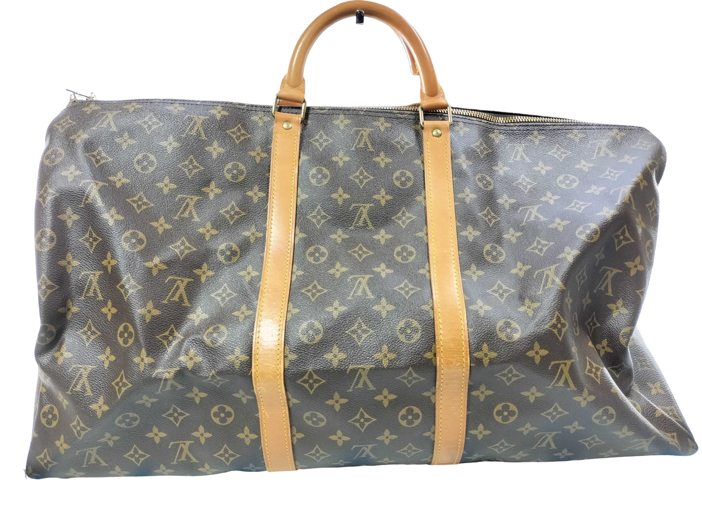 Louis Vuitton Keepall Monogram Canvas, Brown, Canvas, Travel Bag