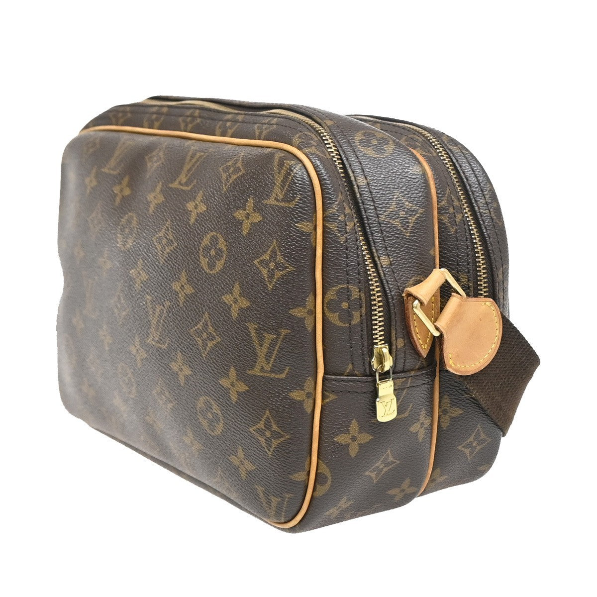 Louis Vuitton Reporter Monogram, Brown, Canvas, Shoulder Bag