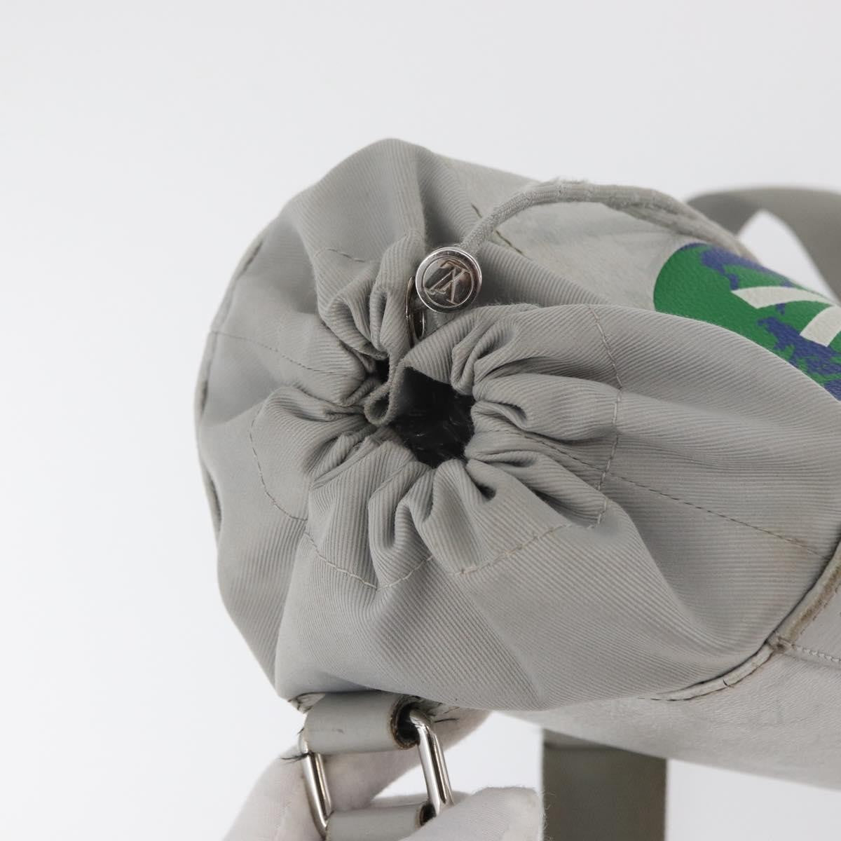Louis Vuitton Chalk Sling Limited Edition Logo Story Monogram Canvas, Gray, Canvas, Handbag