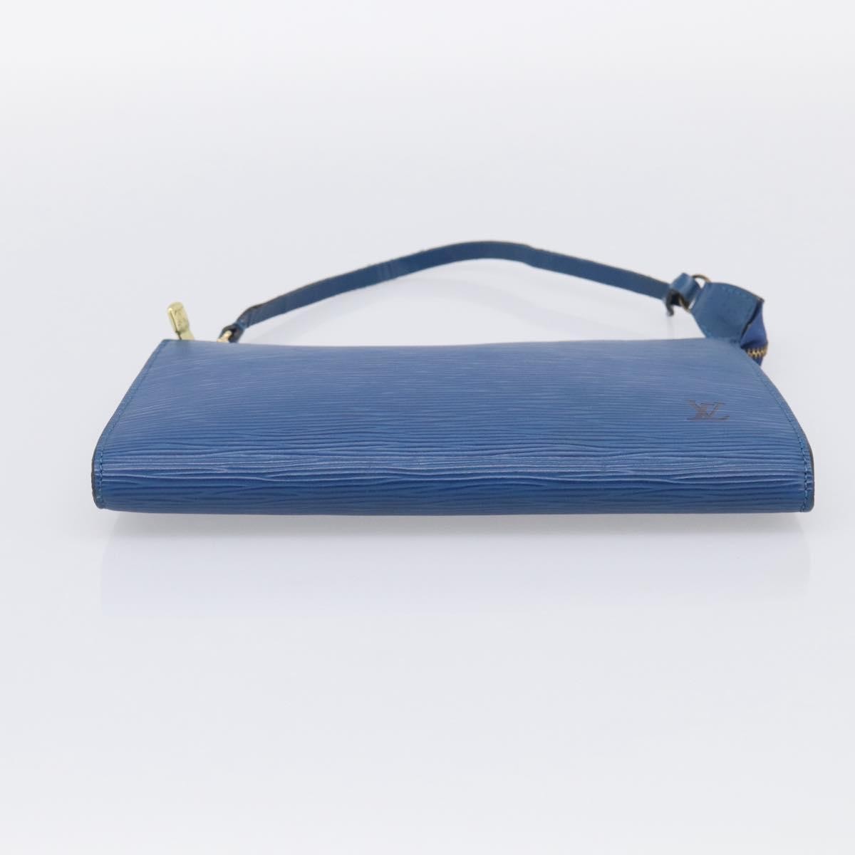 Louis Vuitton Pochette Accessoires Epi Leather, Blue, Leather, Clutch