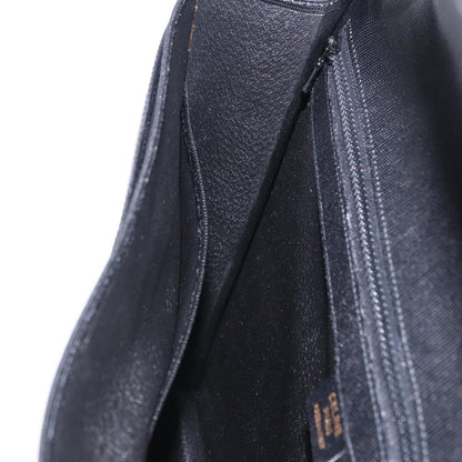 Celine Cartable Business Leather, Black, Leather, Briefcase