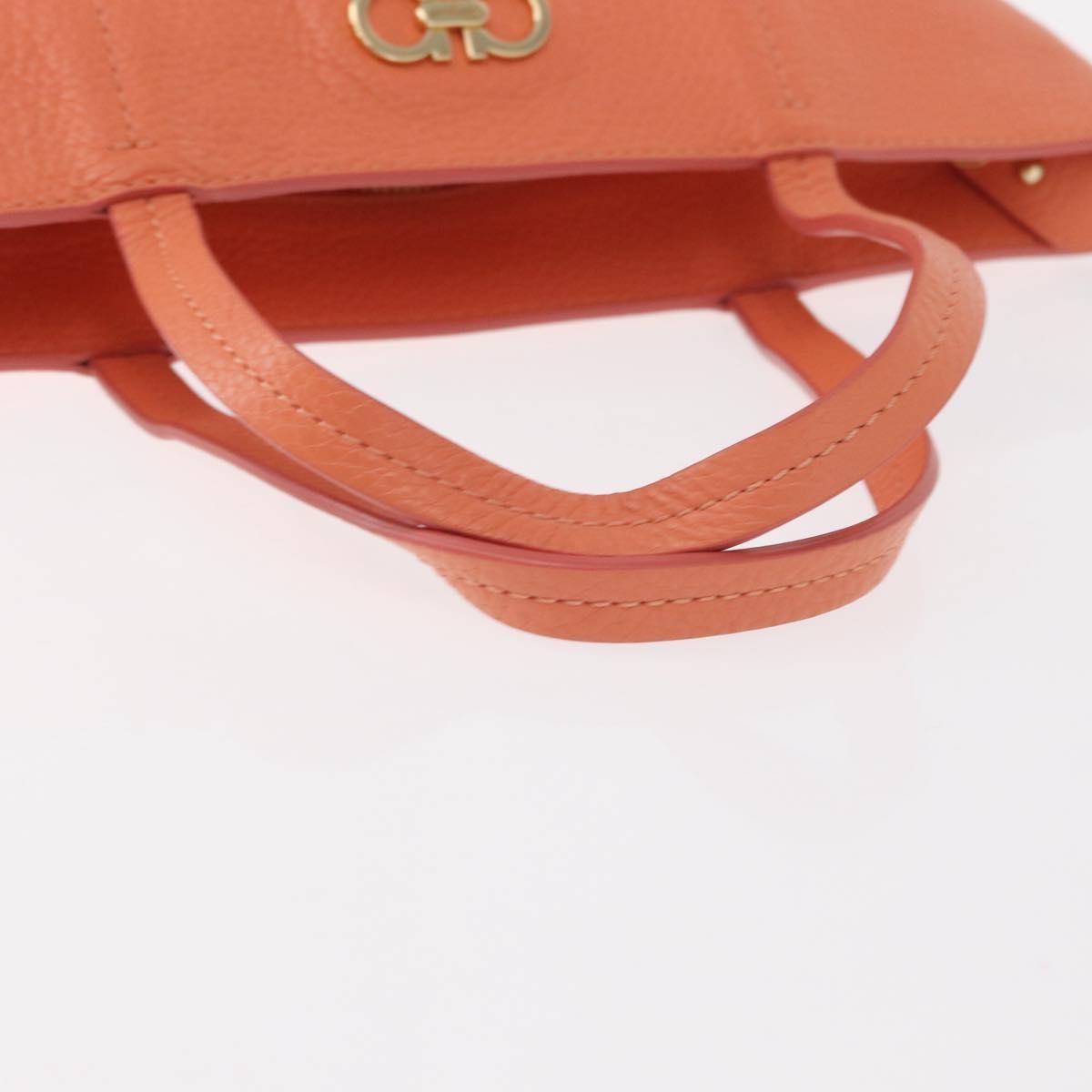 Salvatore Ferragamo Gancini Leather, Pink, Leather, Handbag