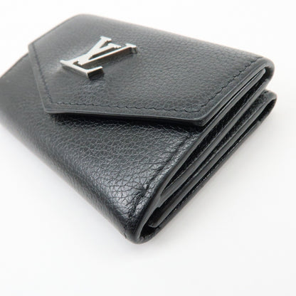 Louis Vuitton Lockmini Leather, Black, Leather, Wallet