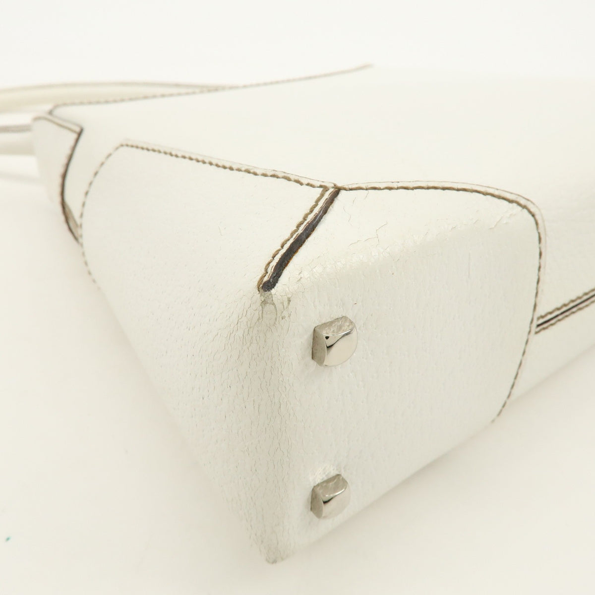 Salvatore Ferragamo Shoulder Bag Leather, White, Leather, Shoulder Bag
