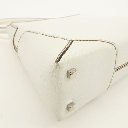 Salvatore Ferragamo Shoulder Bag Leather, White, Leather, Shoulder Bag