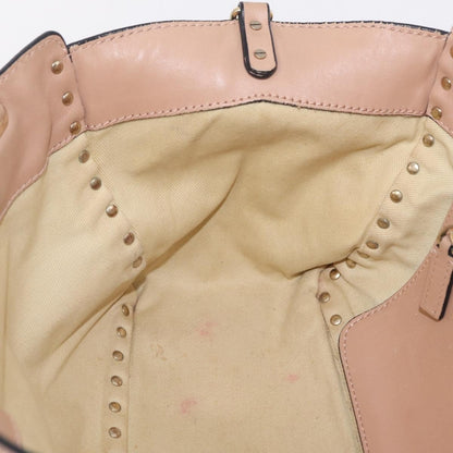 Valentino Garavani Rockstud Soft Leather, Beige, Leather, Tote Bag