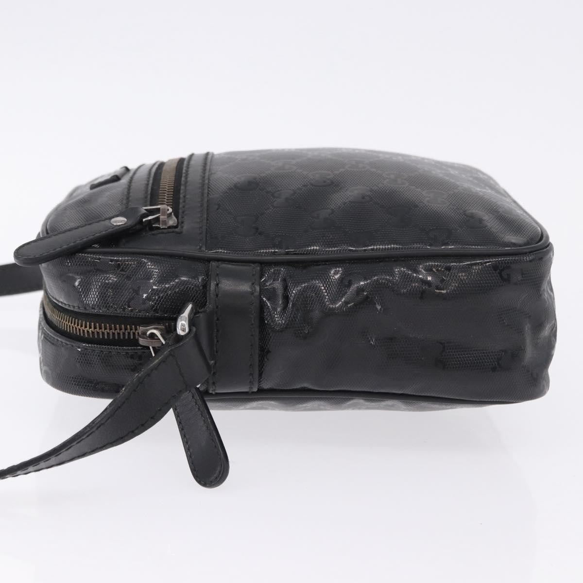 Gucci Zip GG Imprime, Black, Canvas, Shoulder Bag