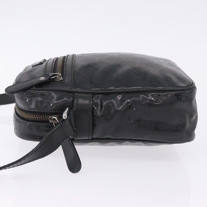 Gucci Zip GG Imprime, Black, Canvas, Shoulder Bag