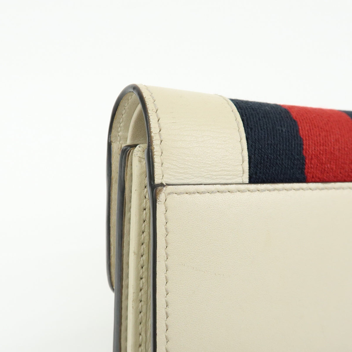 Gucci Sylvie Compact Leather, Beige, Leather, Wallet