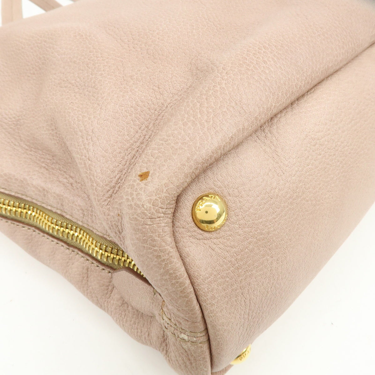 Prada Vitello Daino Leather, Pink, Leather, Shoulder Bag