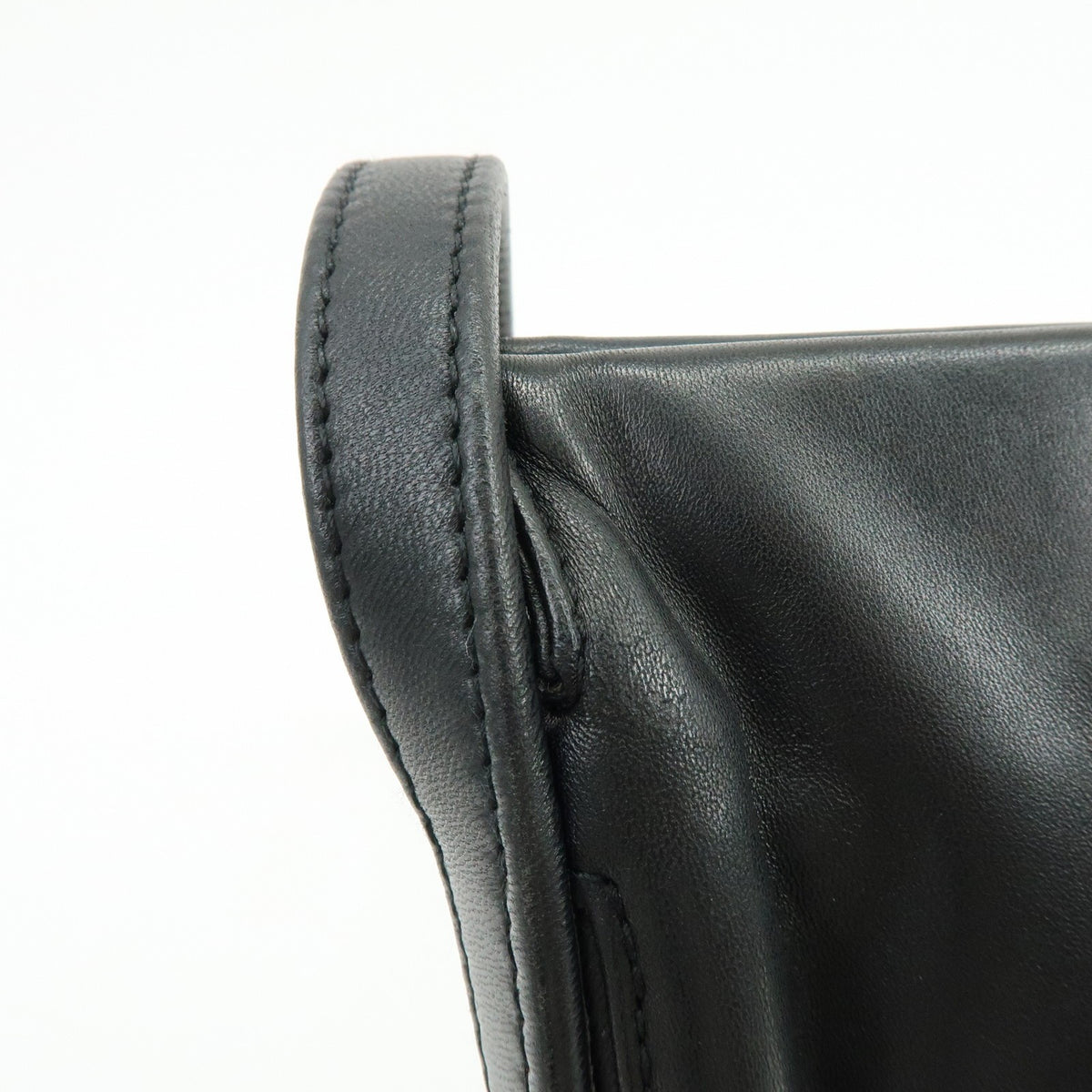 Loewe Vintage Anagram Leather, Black, Leather, Handbag