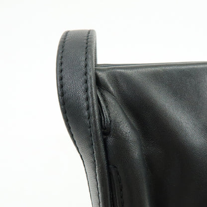Loewe Vintage Anagram Leather, Black, Leather, Handbag