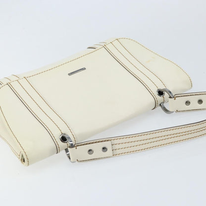 Gucci Vintage Leather, White, Leather, Handbag