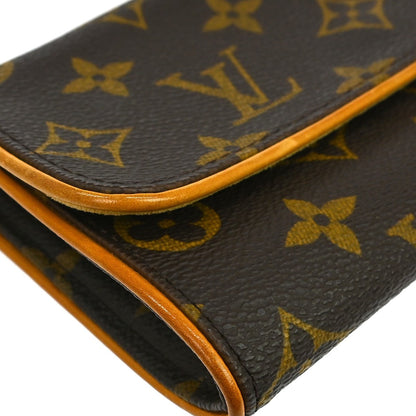 Louis Vuitton Twin Monogram, Brown, Canvas, Clutch