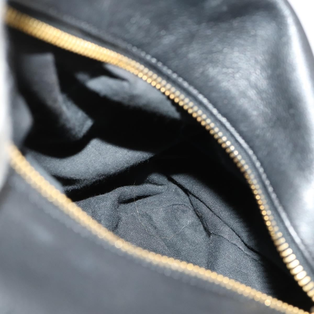 Versace Vintage Leather, Black, Leather, Shoulder Bag