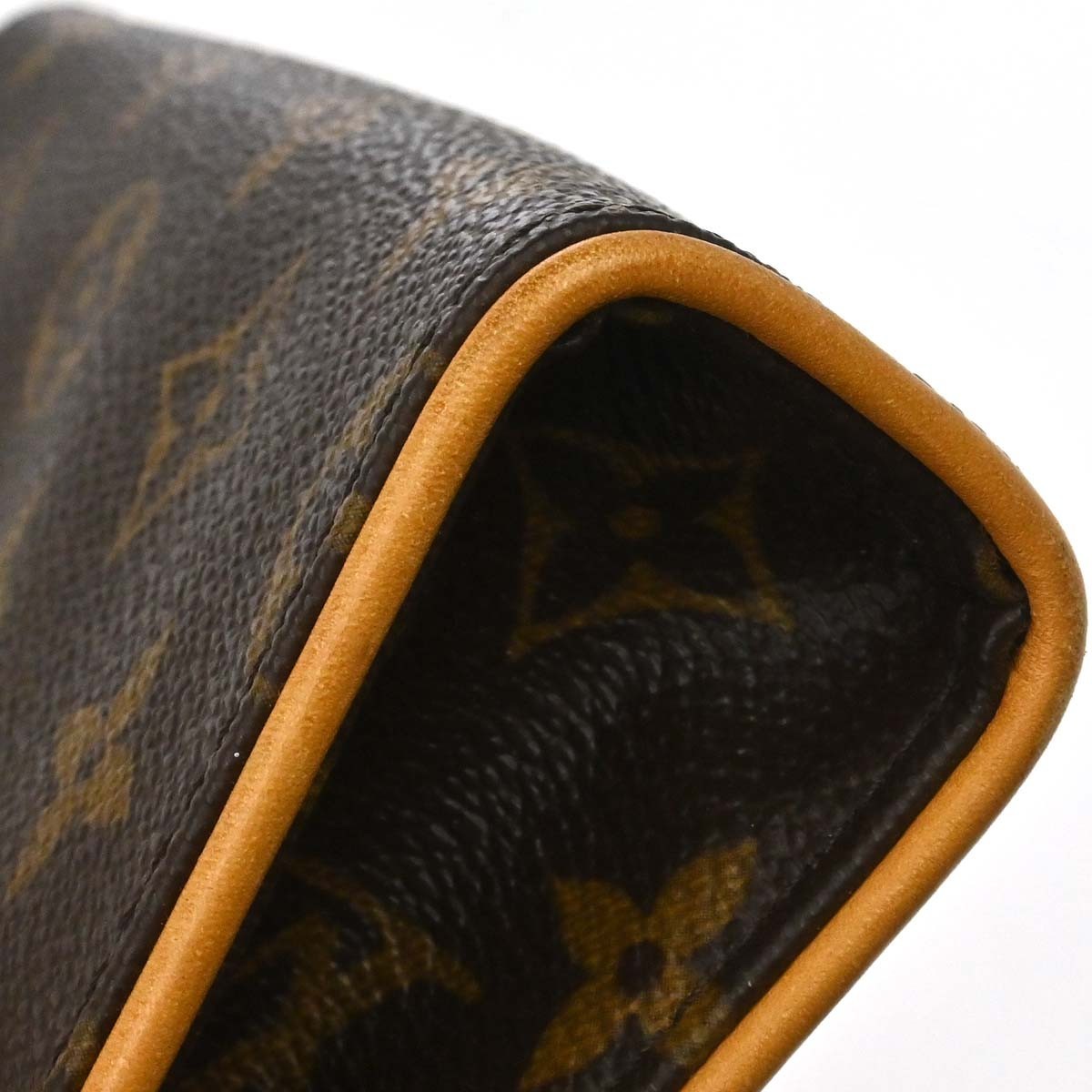 Louis Vuitton Florentine Pochette Canvas, Brown, Canvas, Clutch