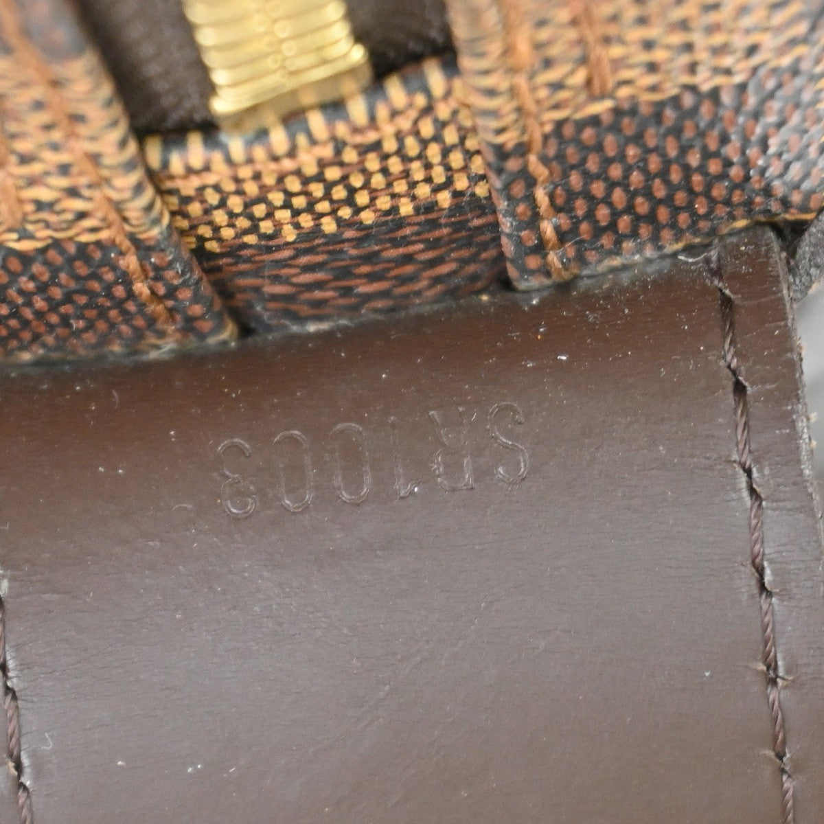Louis Vuitton Naviglio Damier, Brown, Canvas, Handbag