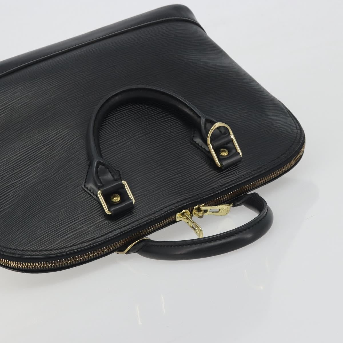 Louis Vuitton Alma Epi Leather, Black, Leather, Handbag