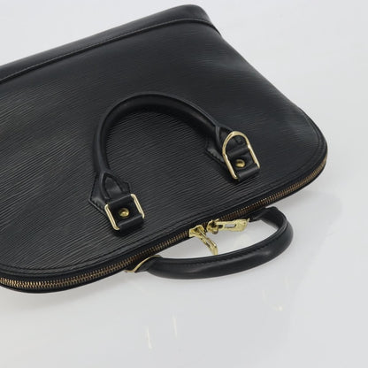 Louis Vuitton Alma Epi Leather, Black, Leather, Handbag