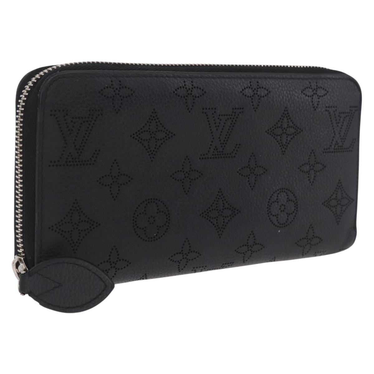 Louis Vuitton Zippy Mahina Leather, Black, Leather, Wallet