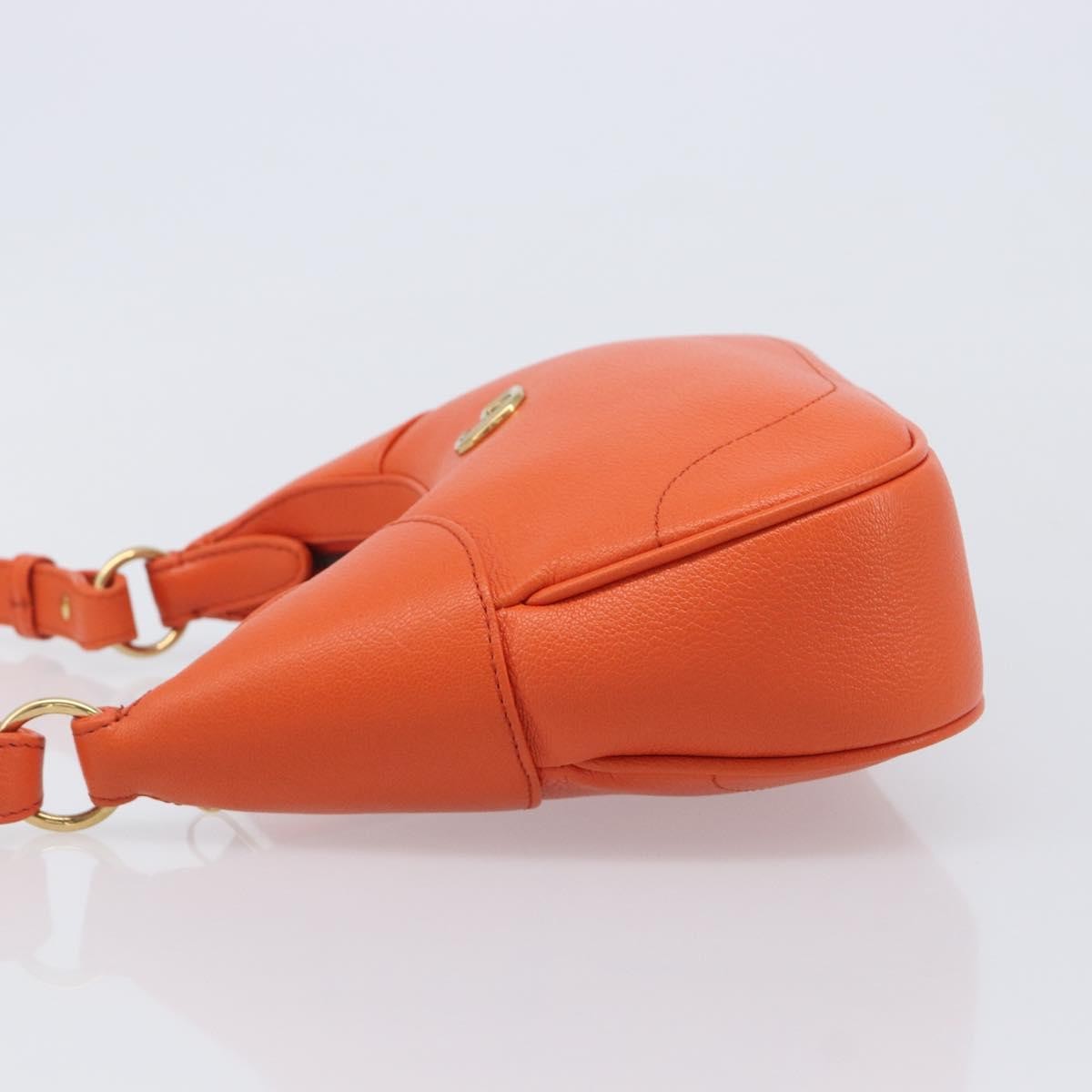 Gucci Aphrodite Leather, Orange, Leather, Shoulder Bag