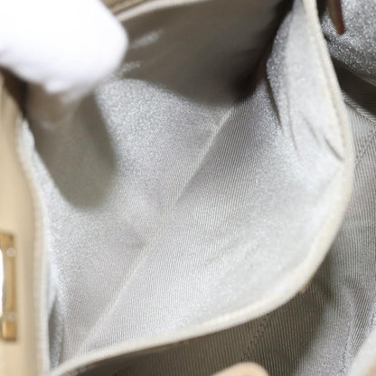 Gucci Bow Frame Chain Clutch Crystal GG Embellished Moire, BEIGE, LEATHER, Handbag