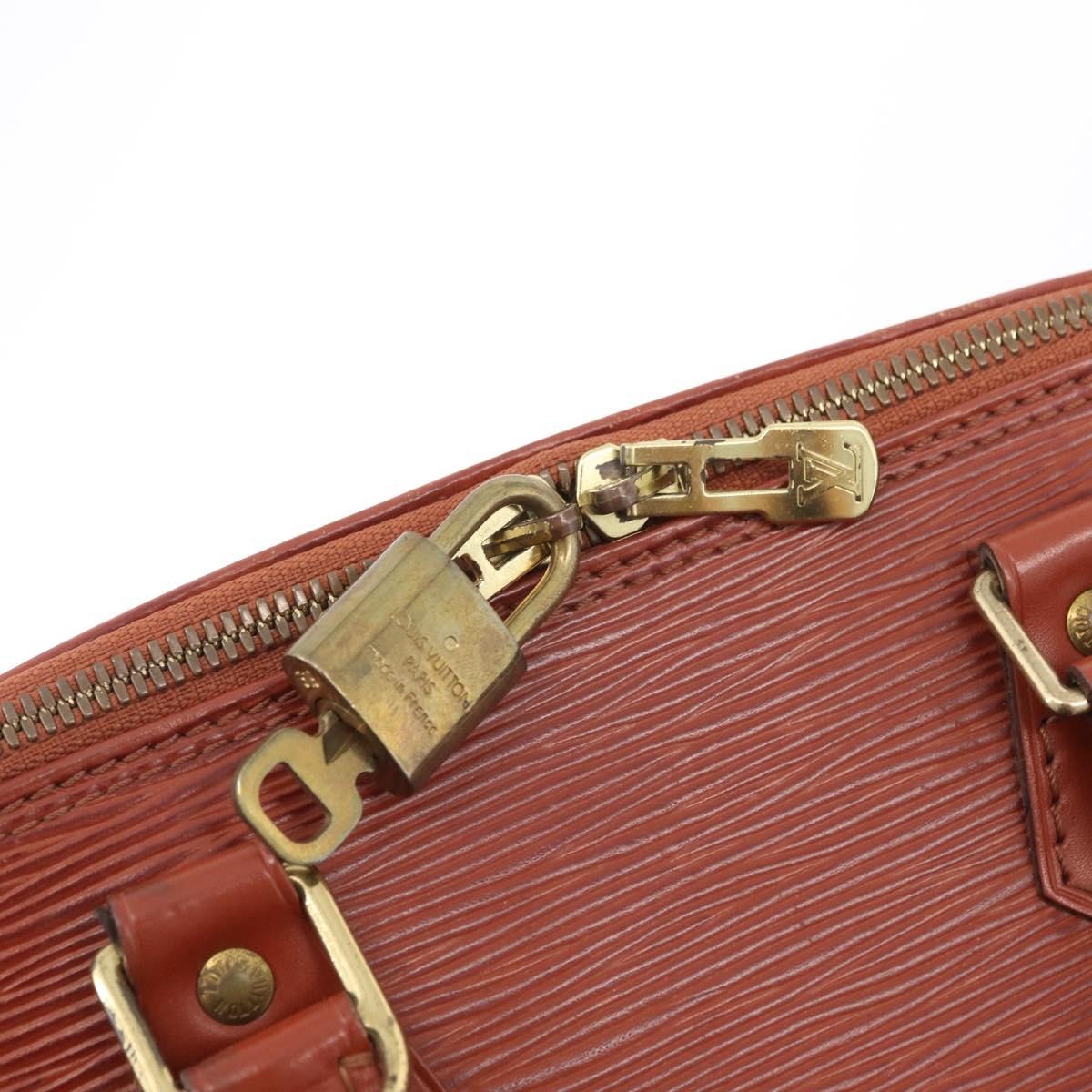 Louis Vuitton Alma Epi Leather, Brown, Leather, Handbag