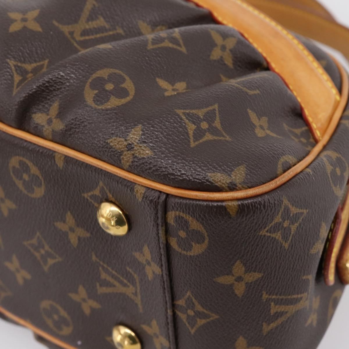Louis Vuitton Clara Handbag Monogram Canvas, Brown, Canvas, Handbag