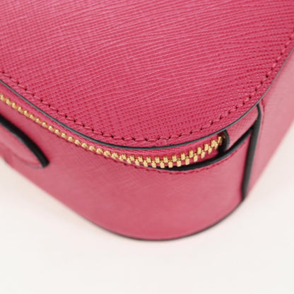 Prada Odette Top Handle Saffiano Leather, Pink, Leather, Handbag