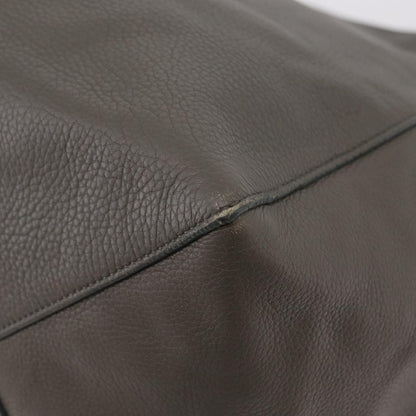 Celine Phantom Cabas Leather, Gray, Leather, Tote Bag