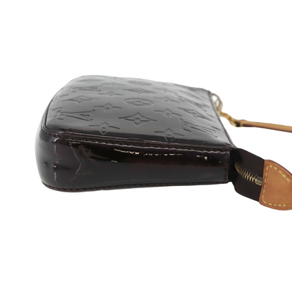 Louis Vuitton Lexington Pochette Monogram Vernis, Brown, Patent Leather, Clutch