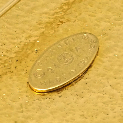 Chanel Vintage Round CC Sun Metal, Gold, Gold Plated, Brooch
