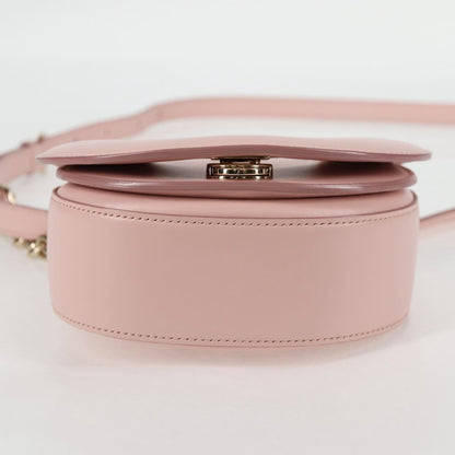 Salvatore Ferragamo Vela Flap Leather, Pink, Leather, Crossbody Bag