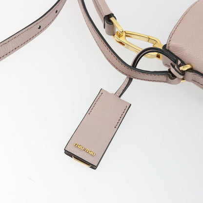 Miu Miu Madras Convertible Hobo Leather, Pink, Leather, Shoulder Bag