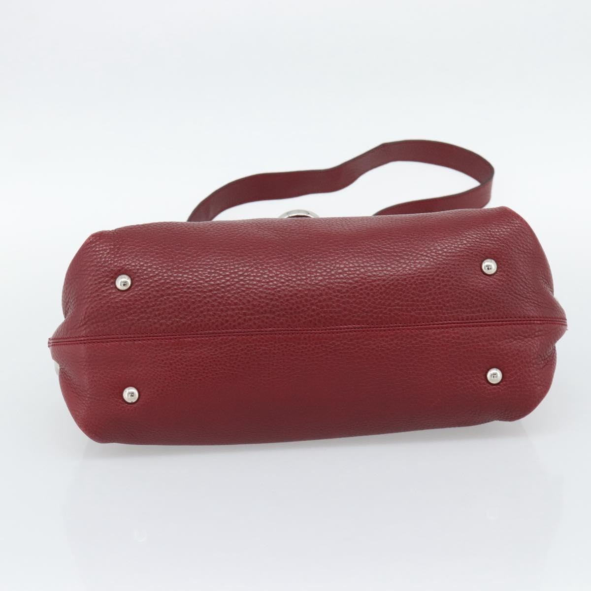 Salvatore Ferragamo Sofia Satchel Leather, Red, Leather, Handbag
