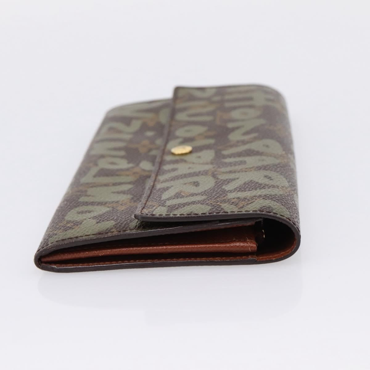 Louis Vuitton Sarah Limited Edition Monogram Graffiti, Khaki, Canvas, Wallet