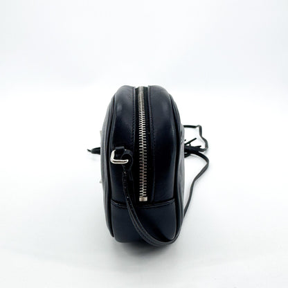 Saint Laurent Classic Monogram Blogger Leather, Black, Leather, Crossbody Bag
