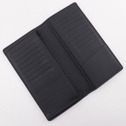 Louis Vuitton Brazza Monogram Shadow Leather, Black, Leather, Wallet