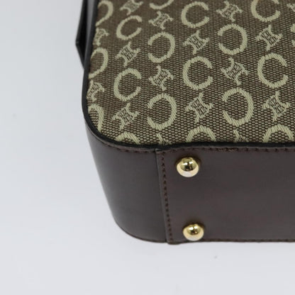 Celine C Macadam Canvas, Gray, Canvas, Handbag